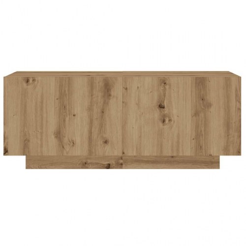 Tv-bord med LED-lys 180×35×40 cm i konstrueret træ - kunsteg