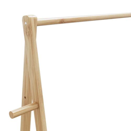 Tøjstativ med hylder 96x45,5x150,5 cm bambus
