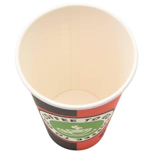 Papirkaffekopper 1000 stk. 16oz 400ml rød og sort