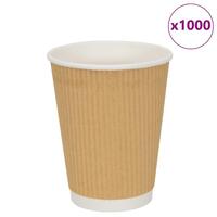 Kaffekopper af papir 500 stk. 12oz 300ml brun