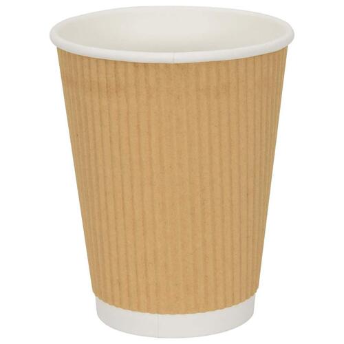Kaffekopper af papir 500 stk. 12oz 300ml brun