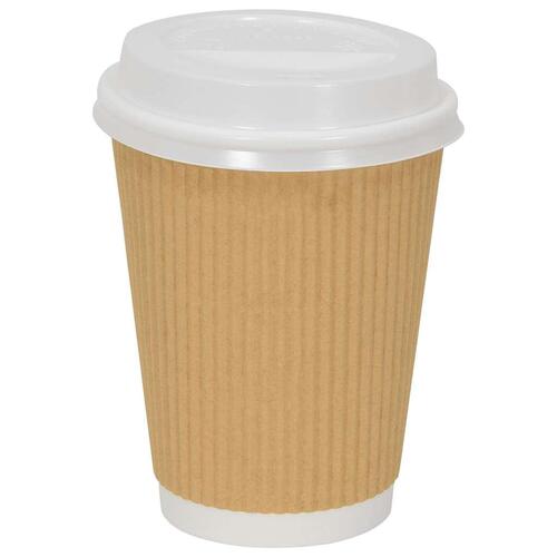 Papirkoplåg Ø90 mm 12oz and 16oz 1000 stk. hvid plast