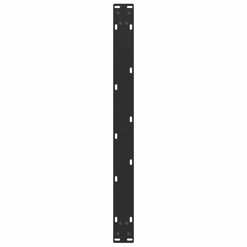Sofabordben U-formet 2 stk. 70x(42-43) cm stål sort