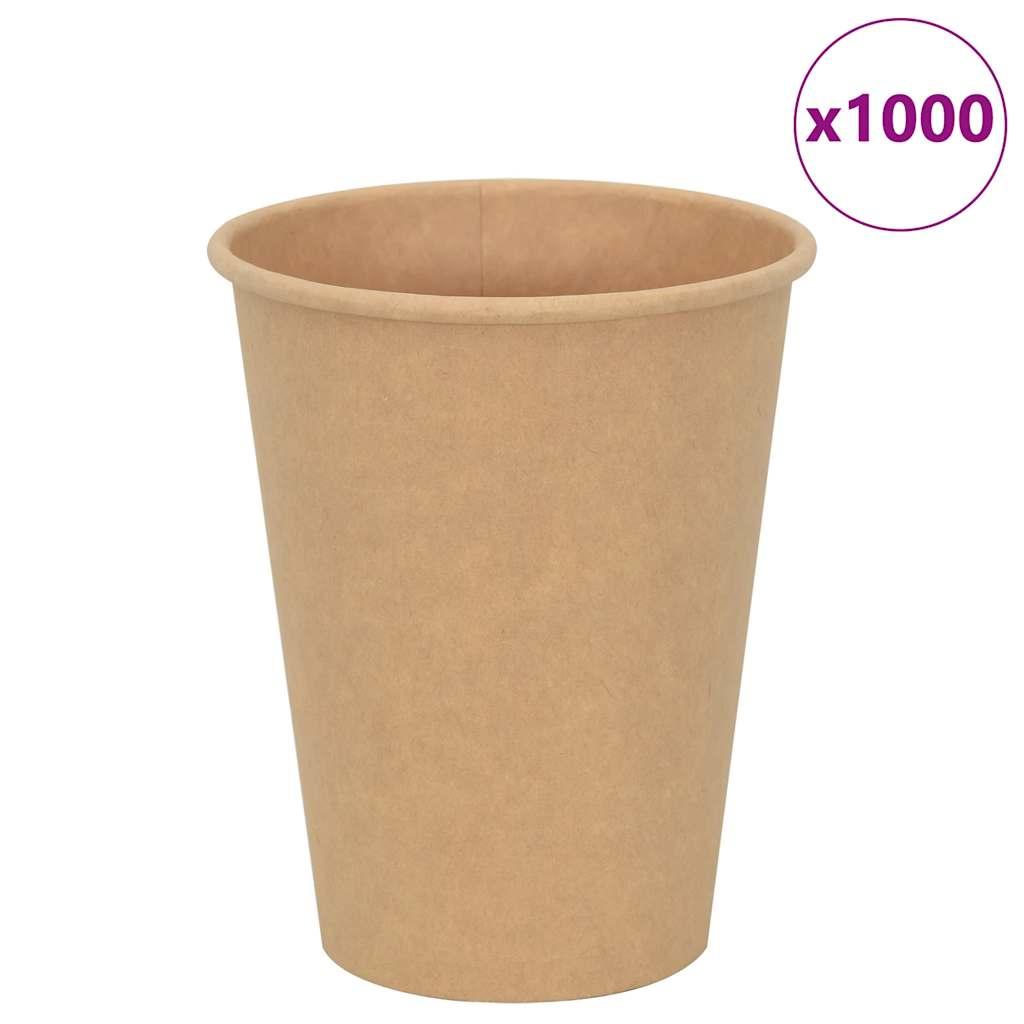 Kaffekopper af papir 1000 stk. 12oz 300ml brun