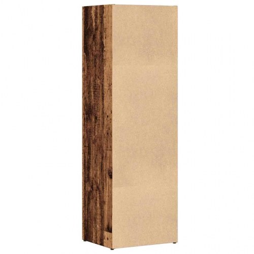 Bogskab i konstrueret træ - antikt træ, 36×30×114 cm, 3 hylder