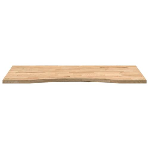 Bordplade ubehandlet 100x60x2,5 cm massivt egetræ rektangulær