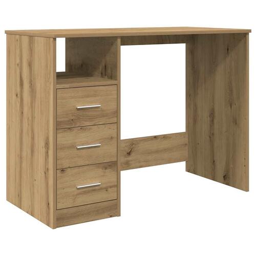 Skrivebord 102x76x50 cm konstrueret træ kunsteg