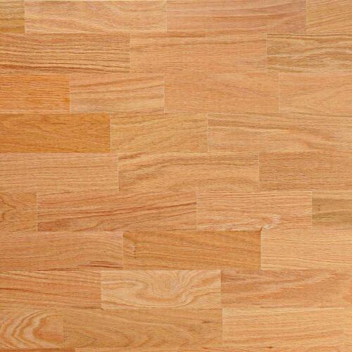 Bordplade 100x80x2,5 cm massivt egetræ rektangulær lysebrun