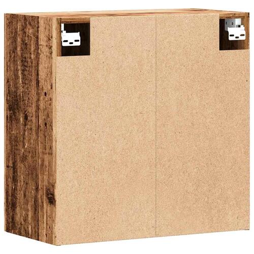 Vægskab 60x31x60 cm konstrueret træ antikt træ