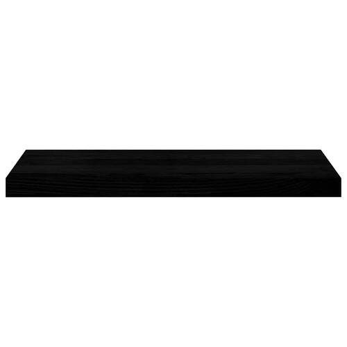 Vindueskarme 2 stk mørkebrun 70x30x2 cm massivt egetræ