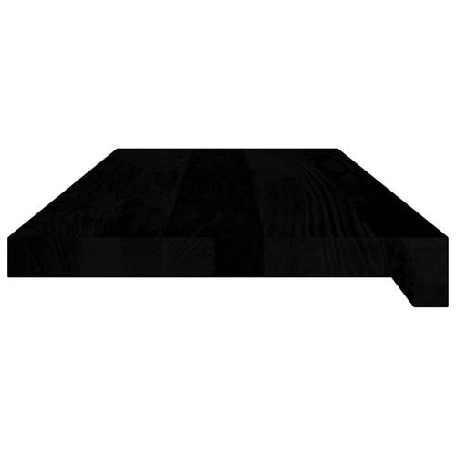 Vindueskarme 2 stk mørkebrun 70x30x2 cm massivt egetræ