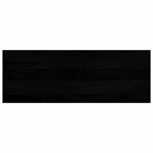 Vindueskarme 2 stk mørkebrun 70x30x2 cm massivt egetræ