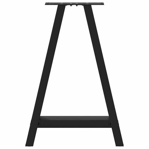 Sofabordben A-formet 2 stk 60x(72-73) cm stål sort