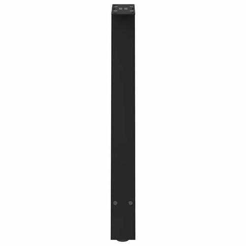 Sofabordben A-formet 2 stk 60x(72-73) cm stål sort