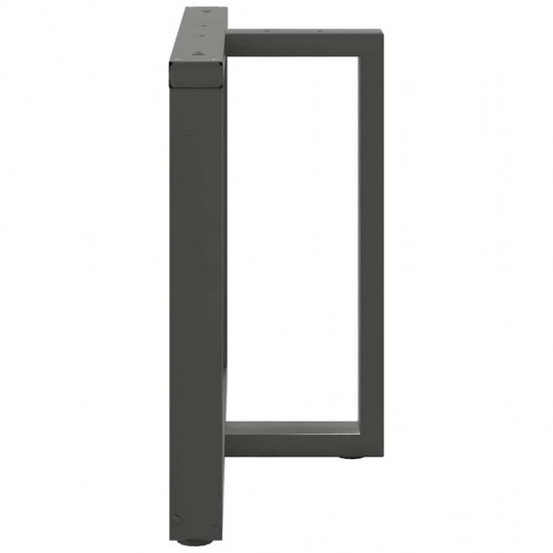 T-formede spisebordsben 2 stk. - antracit stål 90×35×(72-73) cm