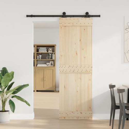 Skinnesæt til skydedør 152,5 cm - stål, sort