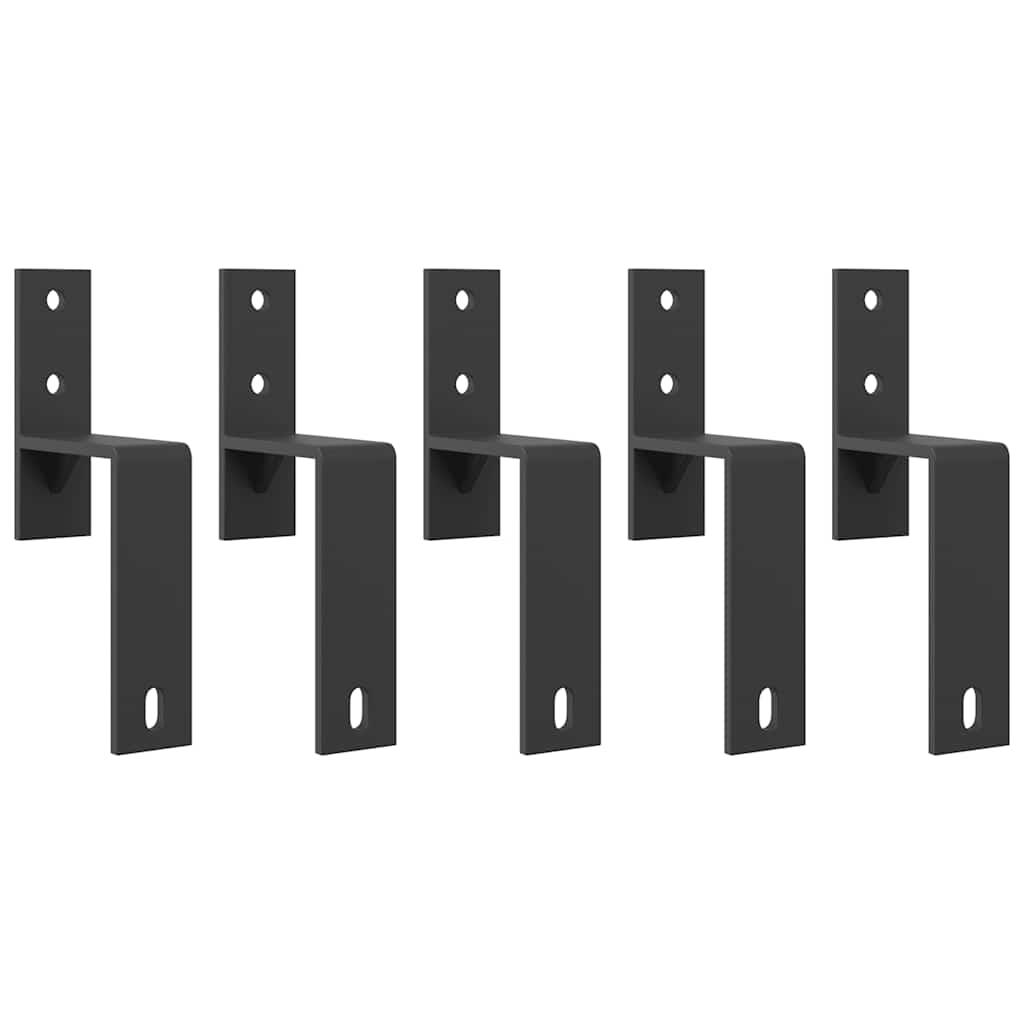 Stalddør Bypass-beslag 5 stk til fladskinner kulstofstål