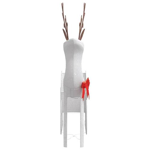 Juledekoration rensdyr og kane 100 LED'er koldhvid