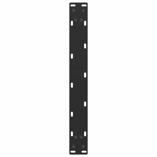 Sofabordben U-formet 2 stk. 50x(42-43) cm stål sort