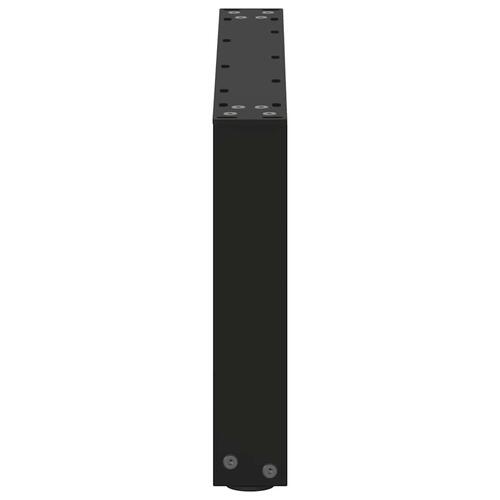 Sofabordben U-formet 2 stk. 60x(30-31) cm stål sort