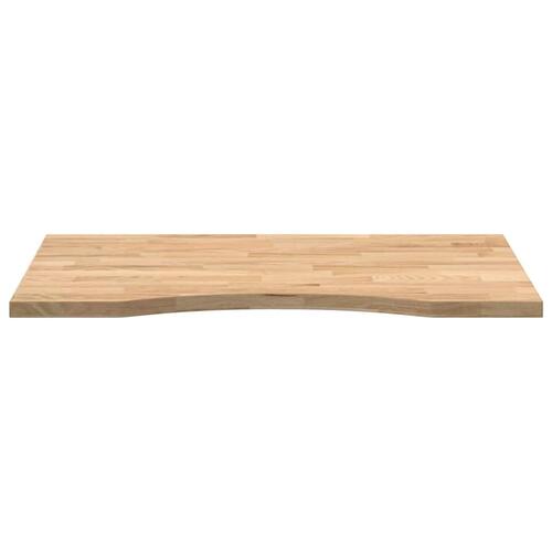 Bordplade ubehandlet 80x60x2,5 cm massivt egetræ rektangulær