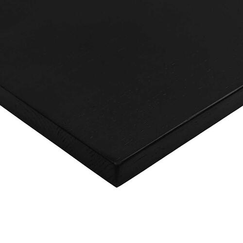 Bordplade 160x50x2,5 cm massivt egetræ rektangulær mørkebrun