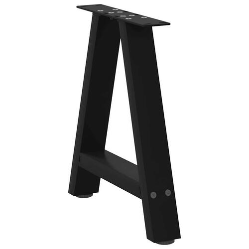 Sofabordben A-formet 2 stk 38x(42-43) cm stål sort
