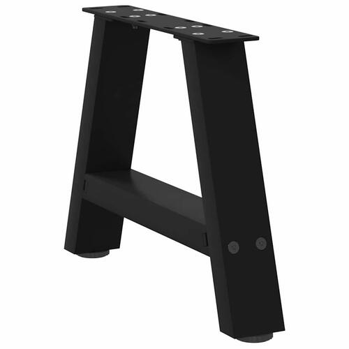 Sofabordben A-formet 2 stk 50x(30-31) cm stål sort