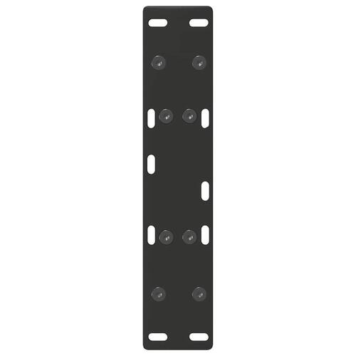 Sofabordben A-formet 2 stk 50x(30-31) cm stål sort