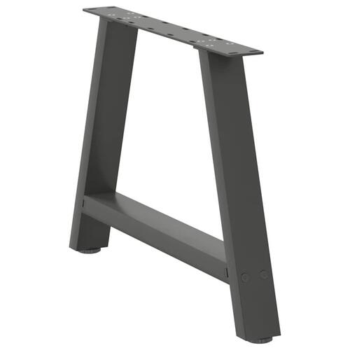 Sofabordben A-formet 2 stk 70x(42-43) cm stål antracitgrå