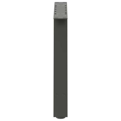 Sofabordben A-formet 2 stk 70x(42-43) cm stål antracitgrå