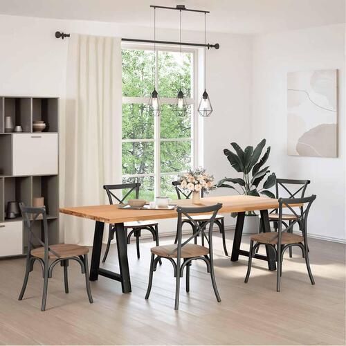Sofabordben A-formet 2 stk 80x(72-73) cm stål sort