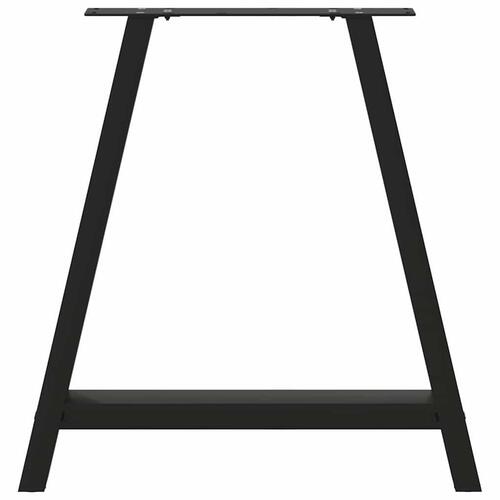 Sofabordben A-formet 2 stk 80x(72-73) cm stål sort