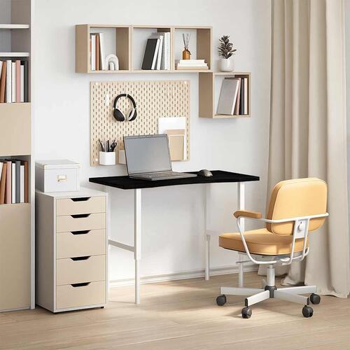 Bordplade 100x60x2,5 cm massivt egetræ rektangulær mørkebrun