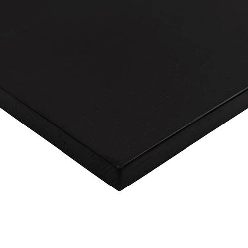 Bordplade 100x60x2,5 cm massivt egetræ rektangulær mørkebrun