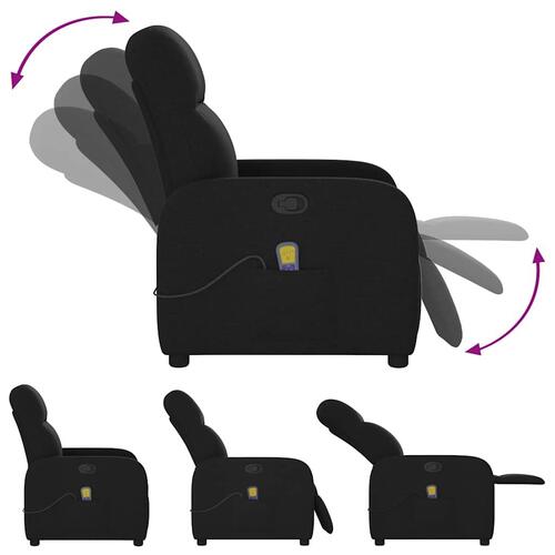 Massagestol stof sort