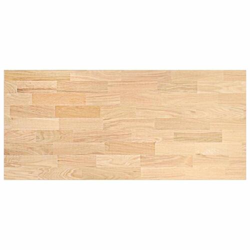 Køkkenbordplade 140x63,5x4 cm massivt egetræ rektangulær