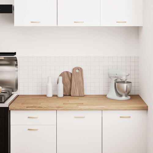 Køkkenbordplade 140x63,5x4 cm massivt egetræ rektangulær