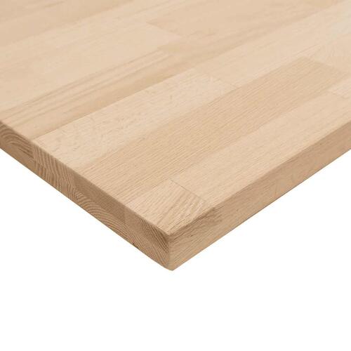 Køkkenbordplade 140x63,5x4 cm massivt egetræ rektangulær