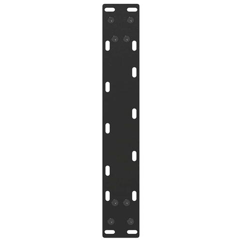 Sofabordben U-formet 2 stk. 28x(42-43) cm stål sort