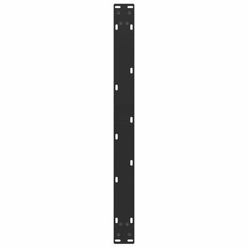 Sofabordben U-formet 2 stk. 60x(42-43) cm stål sort