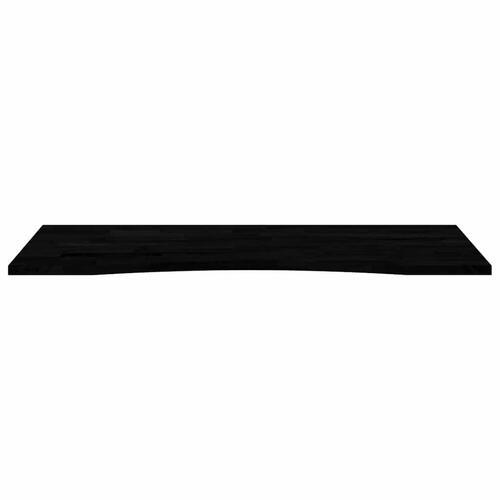 Bordplade 120x60x2,5 cm massivt egetræ rektangulær mørkebrun