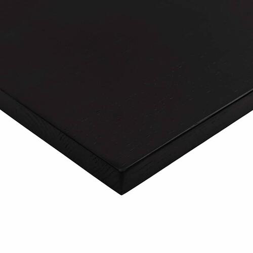 Bordplade 120x60x2,5 cm massivt egetræ rektangulær mørkebrun