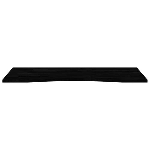 Bordplade 120x50x2,5 cm massivt egetræ rektangulær mørkebrun