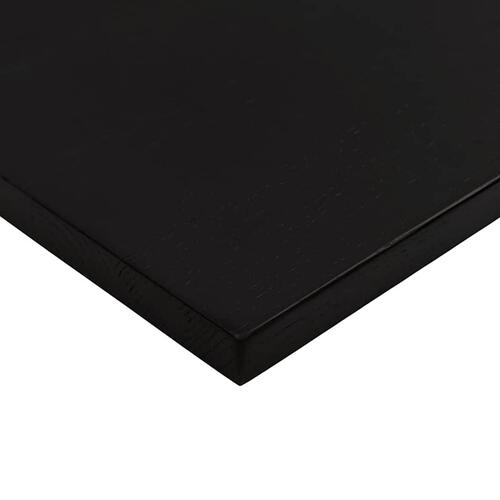 Bordplade 120x50x2,5 cm massivt egetræ rektangulær mørkebrun