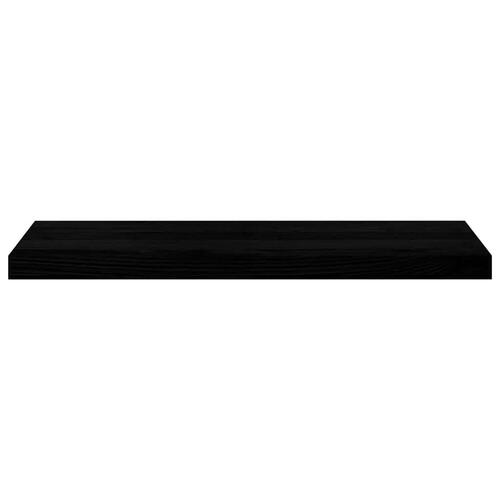 Vindueskarme 2 stk mørkebrun 80x30x2 cm massivt egetræ