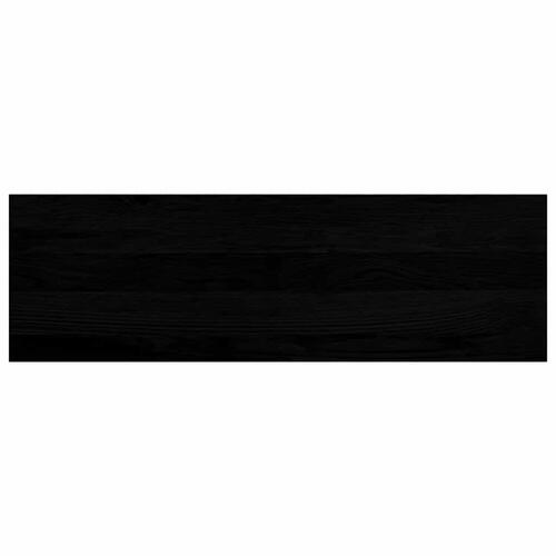 Vindueskarme 2 stk mørkebrun 80x30x2 cm massivt egetræ