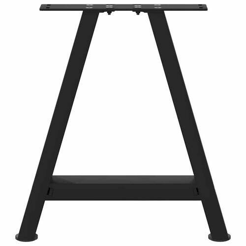 Sofabordben A-formet 2 stk 50x(42-43) cm stål sort