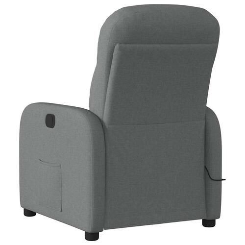 Massagestol stof mørkegrå