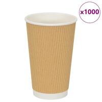 Kaffekopper af papir 500 stk. 16oz 400ml brun
